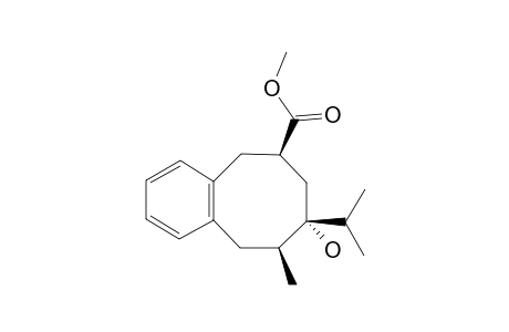 Methyl (6RS,8RS,9SR)-8-hydroxy-8-isopropyl-9-methyl-5,6,7,8,9,10-hexahydro-benzo[8]annulene-6-carboxylate