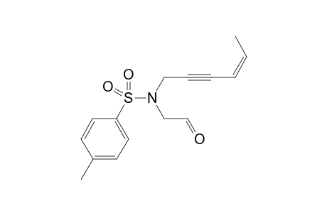 (Z)-N-(Hex-4-en-2-yn-1-yl)-4-methyl-N-(2-oxoethyl)benzenesulfonamide