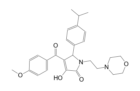 2H-pyrrol-2-one, 1,5-dihydro-3-hydroxy-4-(4-methoxybenzoyl)-5-[4-(1-methylethyl)phenyl]-1-[2-(4-morpholinyl)ethyl]-