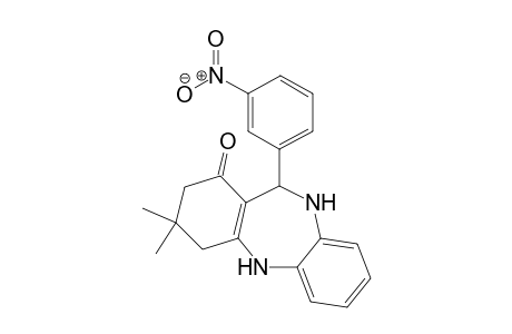 3,3-Dimethyl-2,3,4,5,10,11-hexahydro-11-[(3-nitro)phenyl]-1Hdibenzo[b,e][1,4]diazepin-1-one