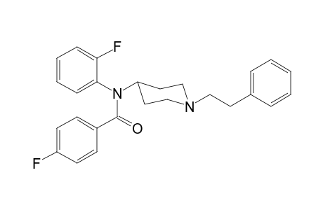 N-(2-Fluorophenyl)-4-fluoro-N-[1-(2-phenylethyl)piperidin-4-yl]benzamide