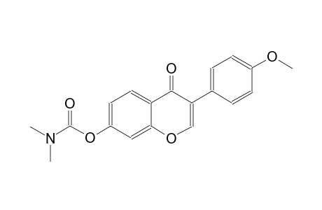 carbamic acid, dimethyl-, 3-(4-methoxyphenyl)-4-oxo-4H-1-benzopyran-7-yl ester