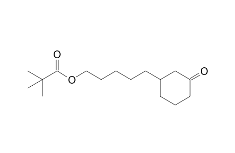 5-(3-Oxocyclohexyl)pentyl pivalate