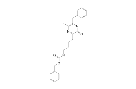6-BENZYL-3-(4-BENZYLOXYCARBONYLAMINOBUTYL)-5-METHYL-2(1H)-PYRAZINONE