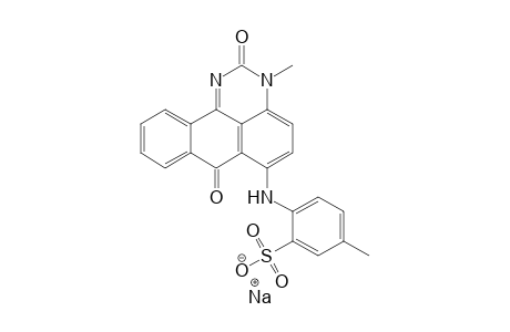 Benzenesulfonic acid, 2-[(2,7-dihydro-3-methyl-2,7-dioxo-3H-benzo[e]perimidin-6-yl)amino]-5-methyl-, monosodium salt