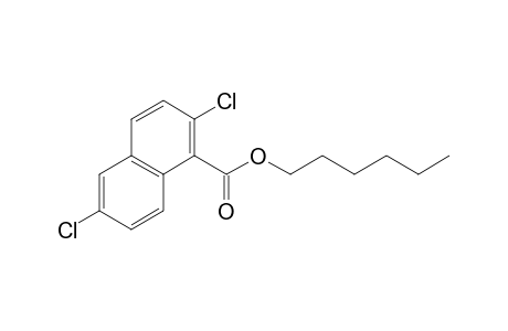 1-Naphthalenecarboxylic acid, 2,6-dichloro-, hexyl ester