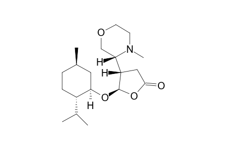 5-(R)-(l)-menthyloxy-4-(S)-N-methyl-2'(R)-morpholinobutyrolactone