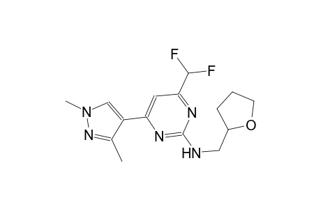 2-pyrimidinamine, 4-(difluoromethyl)-6-(1,3-dimethyl-1H-pyrazol-4-yl)-N-[(tetrahydro-2-furanyl)methyl]-