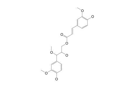 ANGELIFERULATE;3-METHOXYL-3-(4-HYDROXY-3-METHOXYPHENYL)-2-HYDROXYPROPYL-3-(4-HYDROXY-3-METHOXYPHENYL)-2-E-PROPENOATE