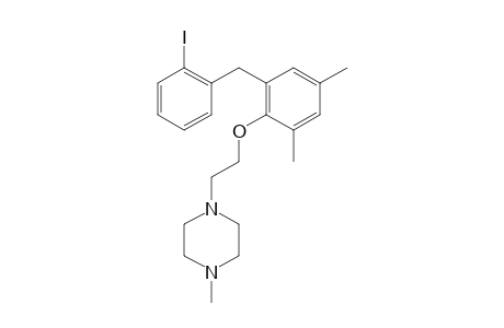 1-(2-(2-(2-iodobenzyl)-4,6-dimethylphenoxy)ethyl)-4-methylpiperazine