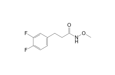 3-(3,4-difluorophenyl)-N-methoxy-propanamide