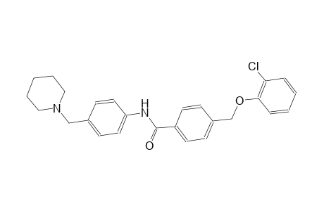 4-[(2-chlorophenoxy)methyl]-N-[4-(1-piperidinylmethyl)phenyl]benzamide