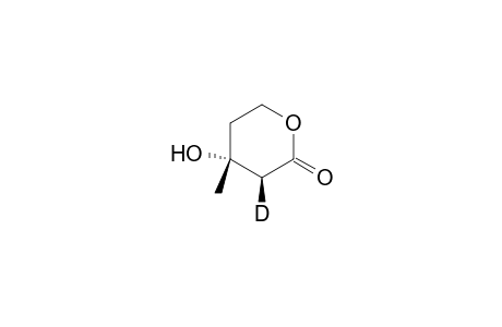2H-Pyran-2-one-3-D, tetrahydro-4-hydroxy-4-methyl-, (3S-trans)-