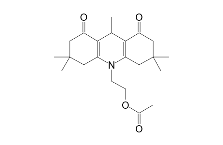2-(3,3,6,6,9-pentamethyl-1,8-dioxo-4,5,7,9-tetrahydro-2H-acridin-10-yl)ethyl acetate