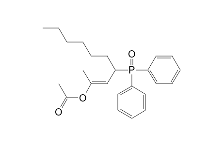 (E)-2-acetoxy-4-diphenylphosphinoyldec-2-ene