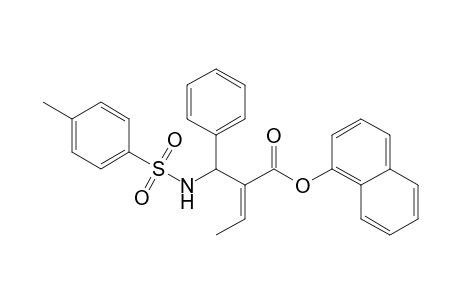 (E)-2-[(Phenyl)(toluene-4-sulfonylamino)methyl]but-2-enoic acid naphthalen-1-yl ester