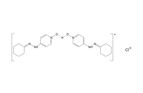 4-(cyclohexylidenehydrazino)-1-hydroxypyridinium chloride, compound with cyclohexanone, 4-pyridylhydrazone, 1-oxide