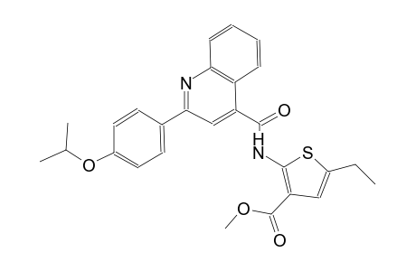 methyl 5-ethyl-2-({[2-(4-isopropoxyphenyl)-4-quinolinyl]carbonyl}amino)-3-thiophenecarboxylate