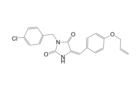 (5E)-5-[4-(allyloxy)benzylidene]-3-(4-chlorobenzyl)-2,4-imidazolidinedione