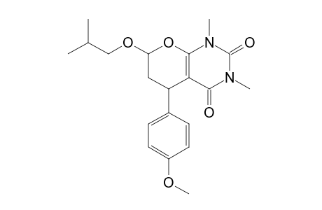 (5RS,7SR)-7-Isobutoxy-1,5,6,7-tetrahydro-5-(p-methoxyphenyl)-1,3-dimethyl-2H-pyrano[2,3-d]pyrimidine-2,4(3H)-dione