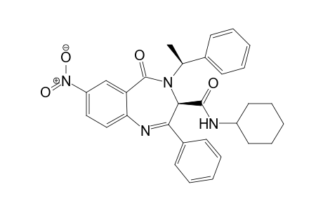(3R)-N-Cyclohexyl-4-(1-(S)-methylbenzyl)-7-nitro-5-oxo-2-phenyl-4,5-dihydro-3Hbenzo[e][1,4]diazepine-3-carboxamide
