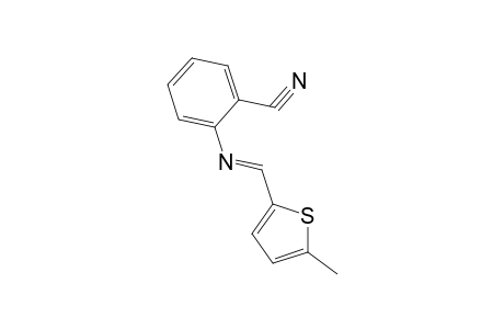 2-([(E)-(5-Methyl-2-thienyl)methylidene]amino)benzonitrile