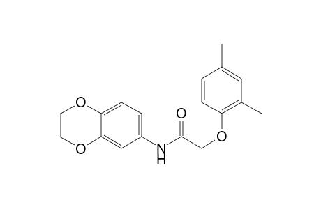 acetamide, N-(2,3-dihydro-1,4-benzodioxin-6-yl)-2-(2,4-dimethylphenoxy)-