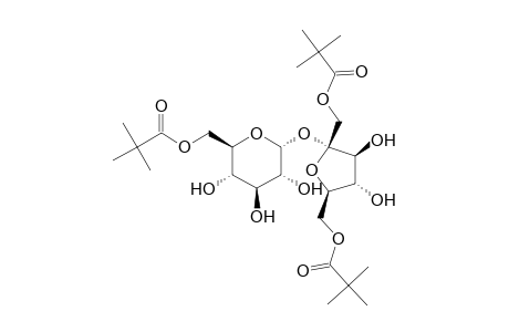 .alpha.-D-Glucopyranoside, 1,6-bis-O-(2,2-dimethyl-1-oxopropyl)-.beta.-D-fructofuranosyl, 6-(2,2-dimethylpropanoate)