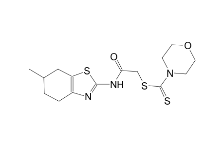 2-[(6-methyl-4,5,6,7-tetrahydro-1,3-benzothiazol-2-yl)amino]-2-oxoethyl 4-morpholinecarbodithioate