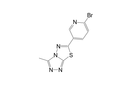 [1,2,4]triazolo[3,4-b][1,3,4]thiadiazole, 6-(6-bromo-3-pyridinyl)-3-methyl-