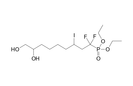 9-Diethoxyphosphoryl-9,9-bis(fluoranyl)-7-iodanyl-nonane-1,2-diol