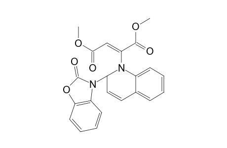 Dimethyl 2-(2-(2-oxobenzo[d]oxazol-3(2H)-yl)quinolin-1(2H)-yl)fumarate