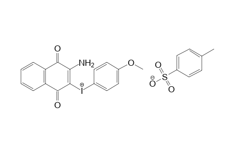 3-[(p-Methoxyphenyl)iodonio]-2-amino-1,4-naphthoquinone tosylate