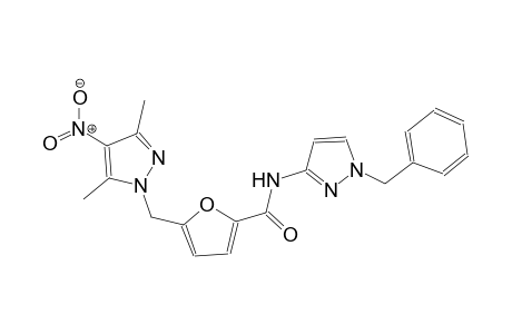 N-(1-benzyl-1H-pyrazol-3-yl)-5-[(3,5-dimethyl-4-nitro-1H-pyrazol-1-yl)methyl]-2-furamide