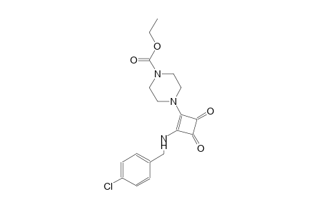 1-piperazinecarboxylic acid, 4-[2-[[(4-chlorophenyl)methyl]amino]-3,4-dioxo-1-cyclobuten-1-yl]-, ethyl ester
