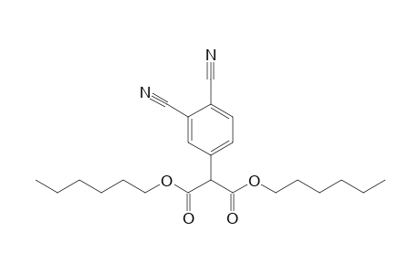 Dihexyl (3',4'-dicyanophenyl)malonate