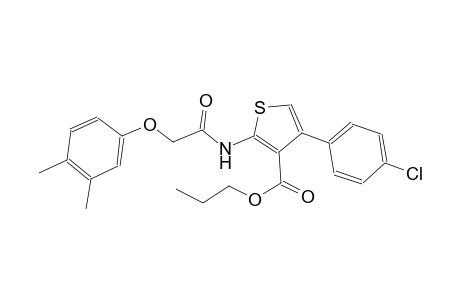 propyl 4-(4-chlorophenyl)-2-{[(3,4-dimethylphenoxy)acetyl]amino}-3-thiophenecarboxylate