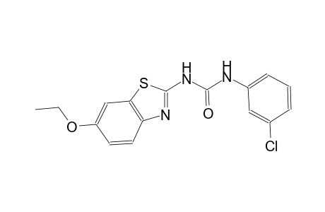 N-(3-chlorophenyl)-N'-(6-ethoxy-1,3-benzothiazol-2-yl)urea