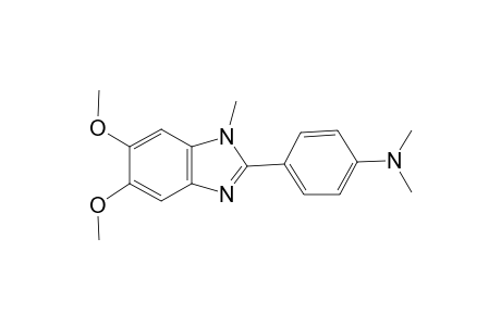 4-(5,6-Dimethoxy-1-methyl-1H-benzimidazol-2-yl)-N,N-dimethylaniline