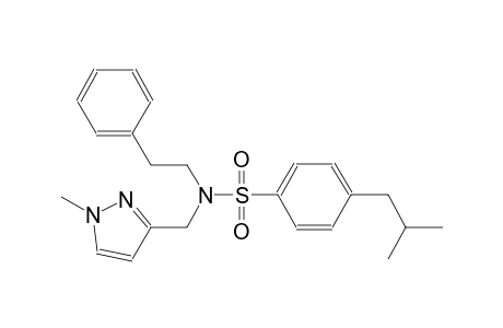 benzenesulfonamide, 4-(2-methylpropyl)-N-[(1-methyl-1H-pyrazol-3-yl)methyl]-N-(2-phenylethyl)-