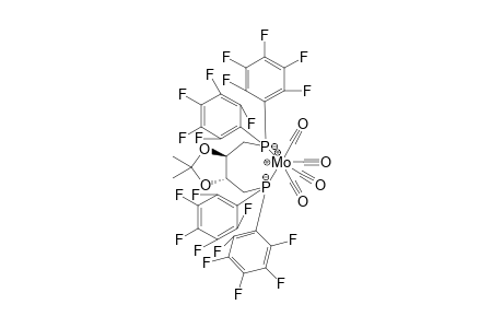 Tetracarbonyl{1,4-dideoxy-1,4-bis[bis(pentafluorophenyl)phosphanyl]-2,3-O-isopropyliden-L-threitol-p,p'}molybdenum