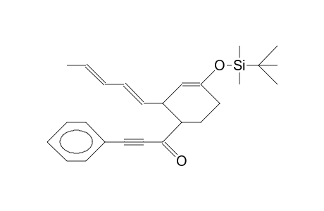 1-[2-(1,3-Pentadienyl)-4-(T-butyl-dimethyl-siloxy)-cyclohex-3-enyl]-3-phenyl-propyn-1-one