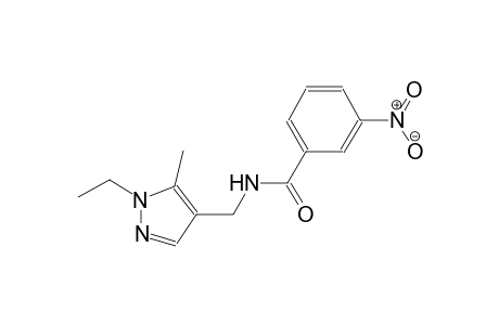 N-[(1-ethyl-5-methyl-1H-pyrazol-4-yl)methyl]-3-nitrobenzamide