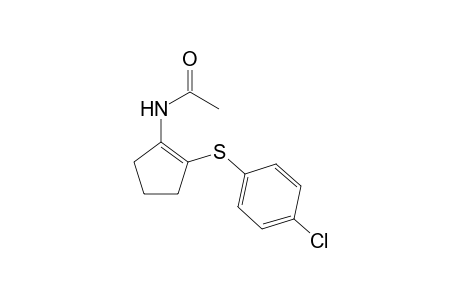 N-(2-((4-chlorophenyl)thio)cyclopent-1-en-1-yl)acetamide