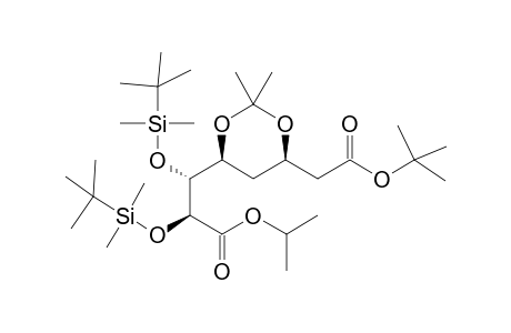 Isopropyl (2S,3R,4S,6R)-7-(t-butyloxycarbonyl)-2,3-bis[t-butyldimethylsilyloxy]-4,6-disopropyldioxyheptanoate