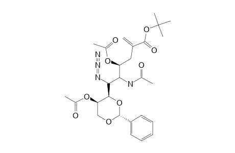 TERT.-BUTYL-5-ACETAMIDO-4,8-DI-O-ACETYL-6-AZIDO-7,9-O-BENZYLIDENE-2,3,5,6-TETRADEOXY-2-METHYLIDENE-D-GLYCERO-D-TALO-NONONATE