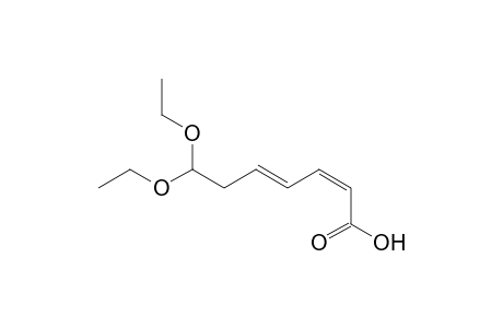 (2Z,4E)-7,7-Diethoxyhept-2,4-dienoic acid