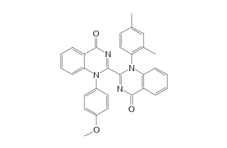 N-(4-Methoxyphenyl)-N'-(2,4-dimethylphenyl)bis(quinazolin-4-on-2-yl)