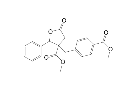 Methyl 3-(4-methoxycarbonylbenzyl)-5-oxo-2-phenyltetrahydrofuran-3-carboxylate