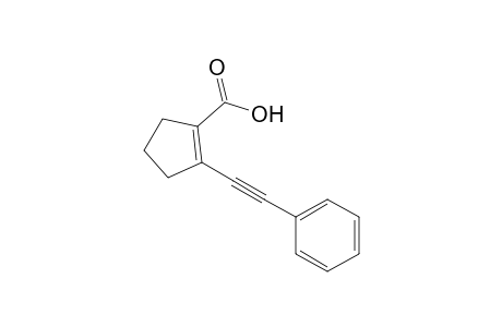 2-(Phenylethynyl)cyclopentenecarboxylic acid